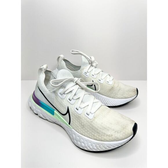 Nike Sneakers Size 10 Women's React Infinity Run Flyknit White Ombre 2020 - Picture 3 of 10